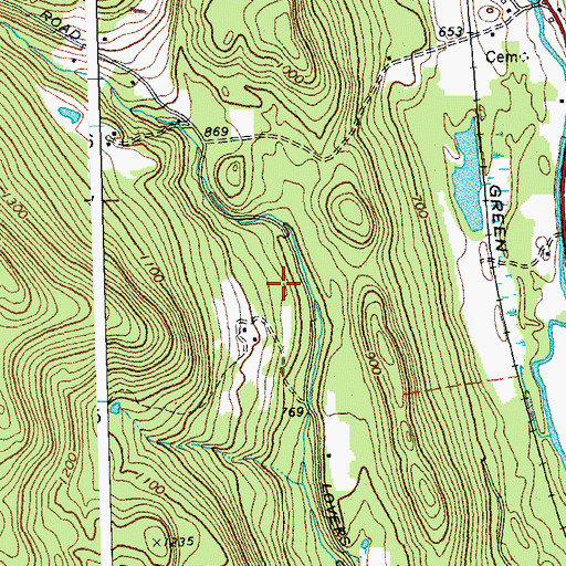 Topographic Map of Town of Chester, VT