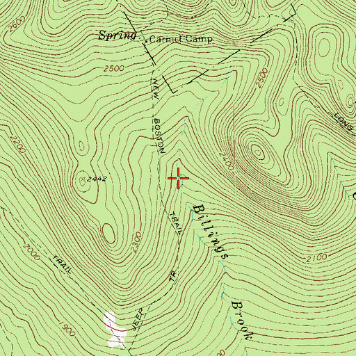 Topographic Map of Town of Chittenden, VT