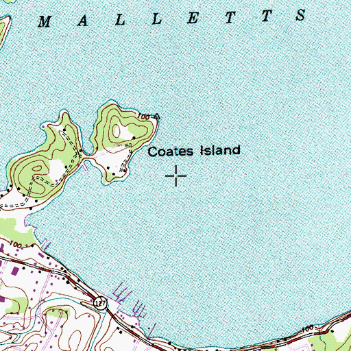 Topographic Map of Town of Colchester, VT