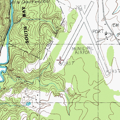 Topographic Map of Town of Coventry, VT