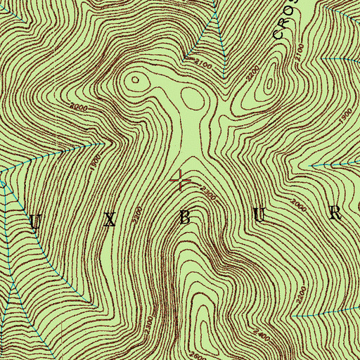 Topographic Map of Town of Duxbury, VT
