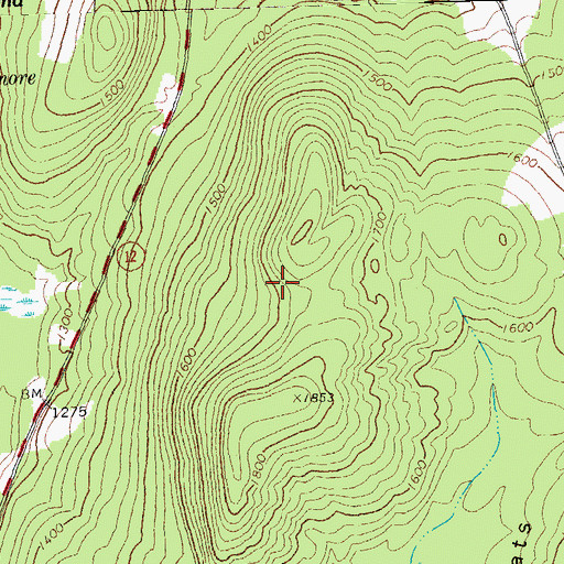 Topographic Map of Town of Elmore, VT