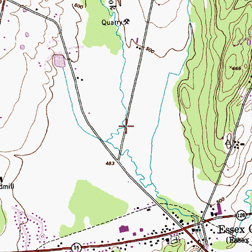Topographic Map of Town of Essex, VT