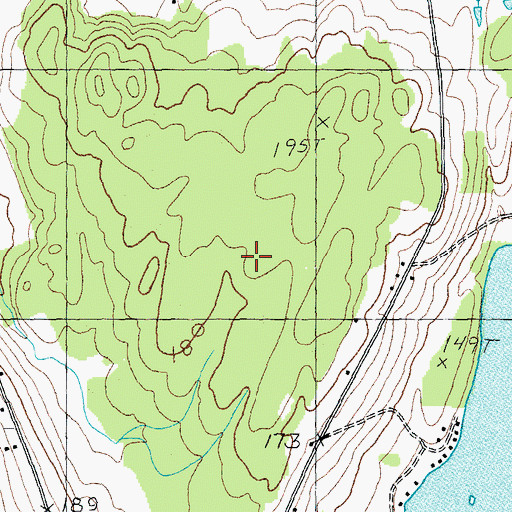 Topographic Map of Town of Franklin, VT