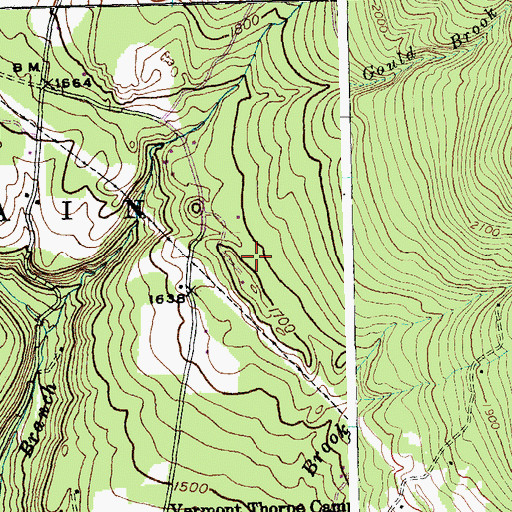 Topographic Map of Town of Goshen, VT