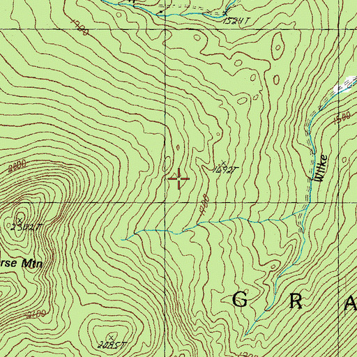 Topographic Map of Town of Granby, VT