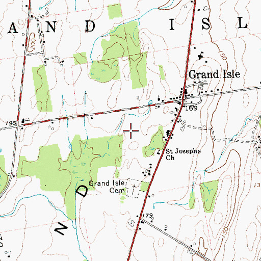 Topographic Map of Town of Grand Isle, VT