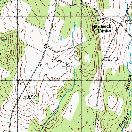 Topographic Map of Town of Hardwick, VT
