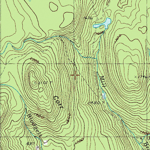 Topographic Map of Town of Lemington, VT
