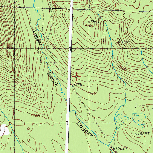 Topographic Map of Town of Lewis, VT