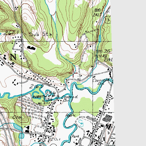 Topographic Map of Town of Lyndon, VT
