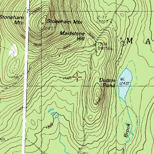 Topographic Map of Town of Maidstone, VT