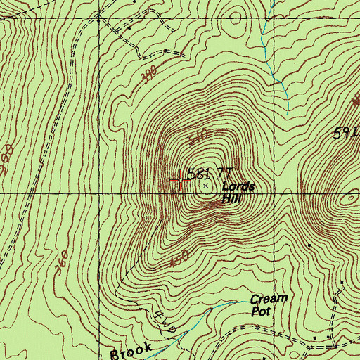 Topographic Map of Town of Marshfield, VT