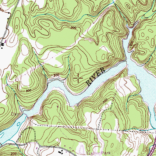 Topographic Map of Town of Milton, VT