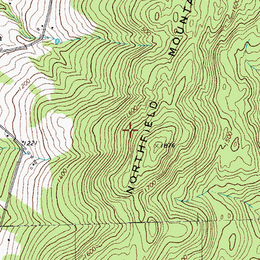 Topographic Map of Town of Moretown, VT