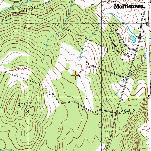 Topographic Map of Town of Morristown, VT