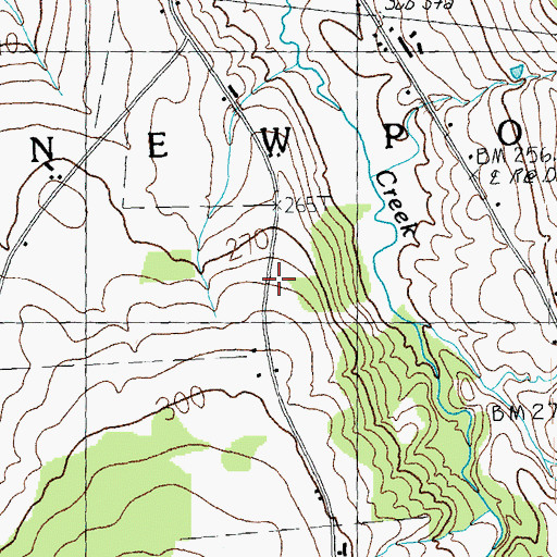 Topographic Map of Town of Newport, VT