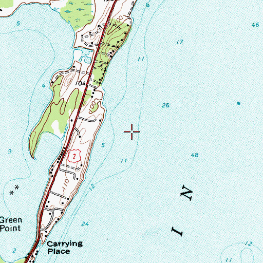 Topographic Map of Town of North Hero, VT