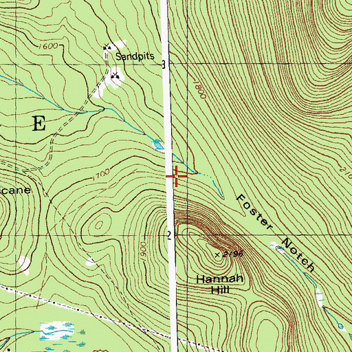 Topographic Map of Town of Orange, VT