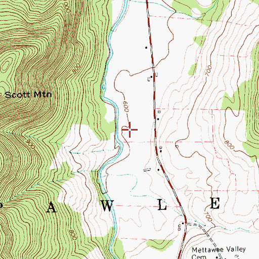 Topographic Map of Town of Pawlet, VT