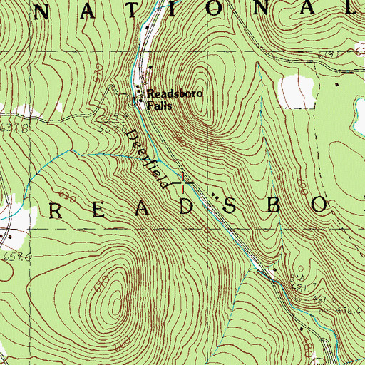 Topographic Map of Town of Readsboro, VT