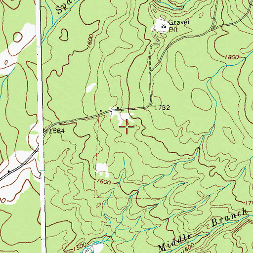 Topographic Map of Town of Ripton, VT