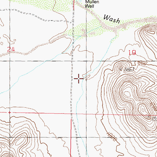Topographic Map of Jaco Well, AZ