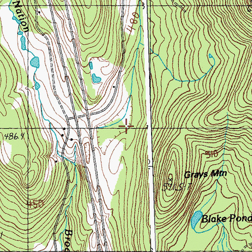 Topographic Map of Town of Sheffield, VT