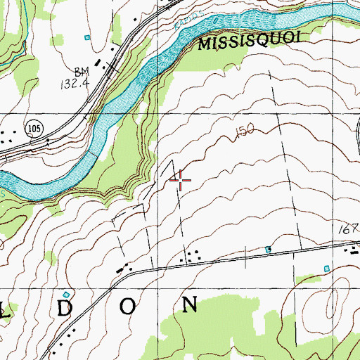 Topographic Map of Town of Sheldon, VT