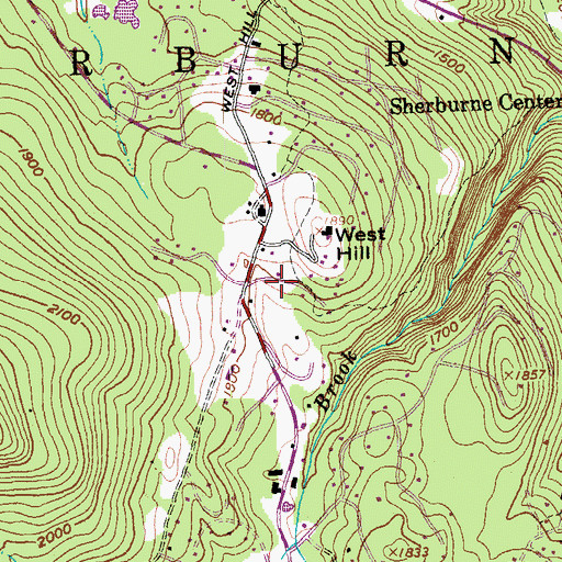 Topographic Map of Town of Killington, VT