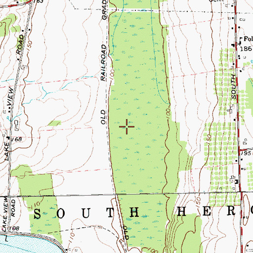 Topographic Map of Town of South Hero, VT