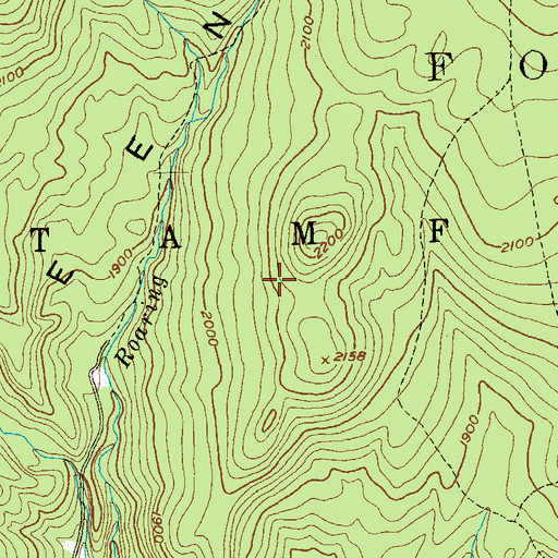 Topographic Map of Town of Stamford, VT