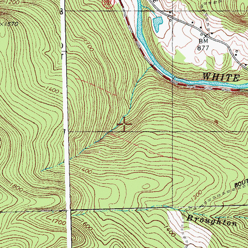 Topographic Map of Town of Stockbridge, VT