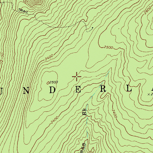 Topographic Map of Town of Sunderland, VT