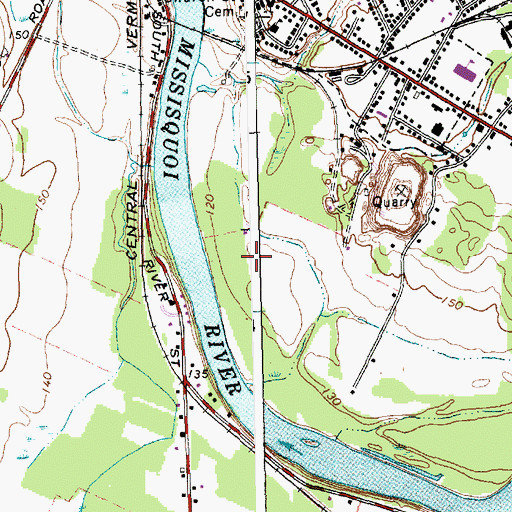 Topographic Map of Town of Swanton, VT