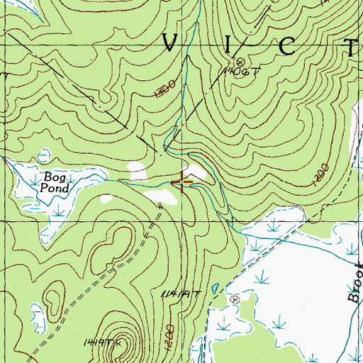 Topographic Map of Town of Victory, VT