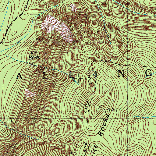 Topographic Map of Town of Wallingford, VT