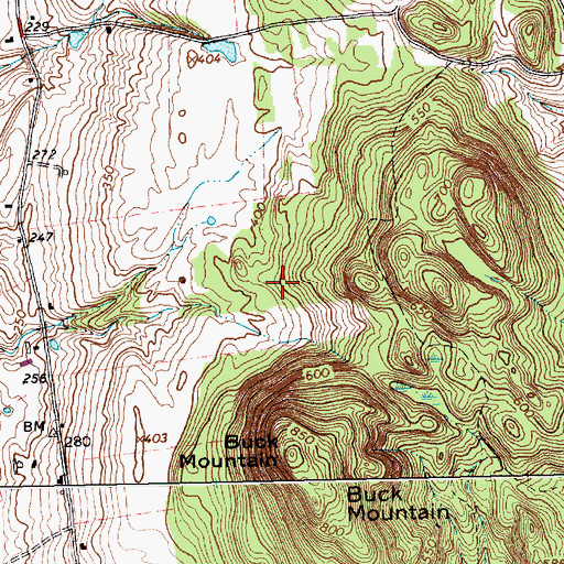 Topographic Map of Town of Waltham, VT