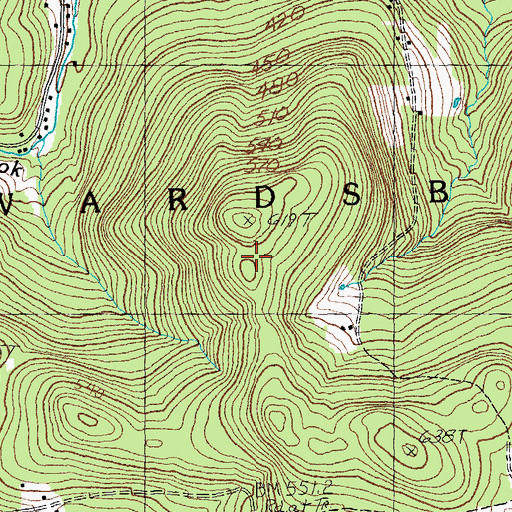 Topographic Map of Town of Wardsboro, VT