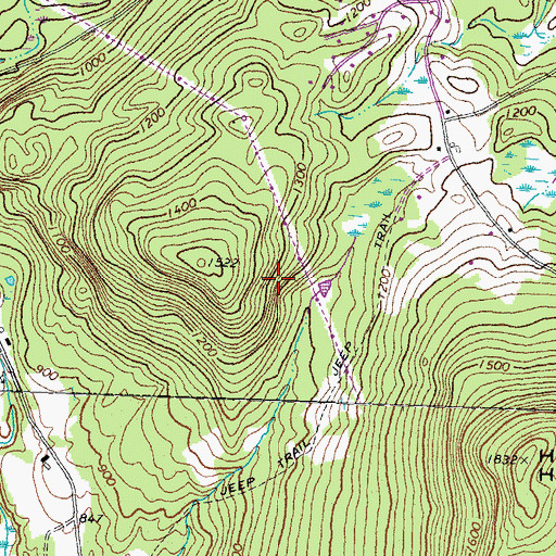Topographic Map of Town of Waterford, VT