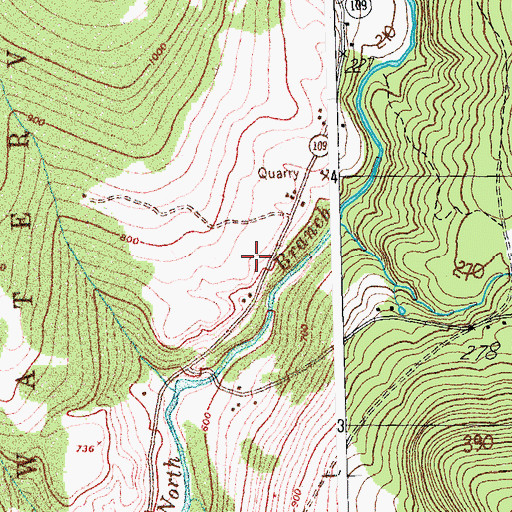 Topographic Map of Town of Waterville, VT