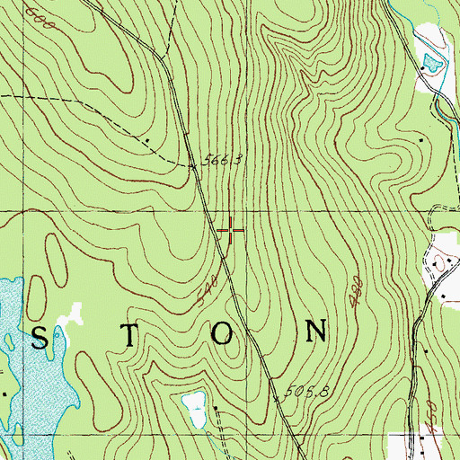 Topographic Map of Town of Weston, VT