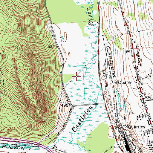 Topographic Map of Town of West Rutland, VT