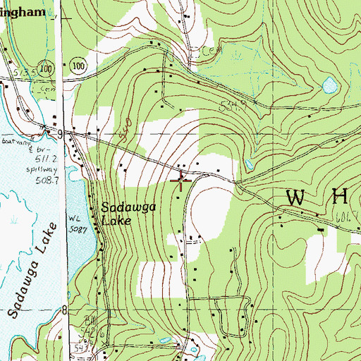 Topographic Map of Town of Whitingham, VT