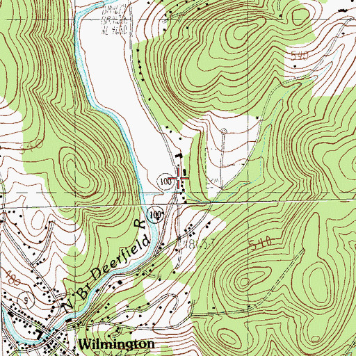 Topographic Map of Town of Wilmington, VT