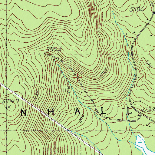 Topographic Map of Town of Winhall, VT