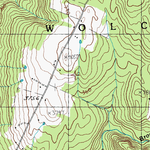 Topographic Map of Town of Wolcott, VT