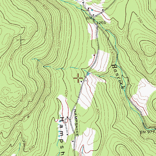 Topographic Map of Town of Worcester, VT