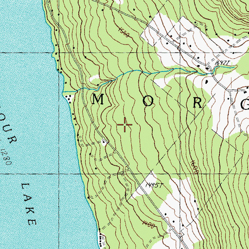 Topographic Map of Town of Morgan, VT