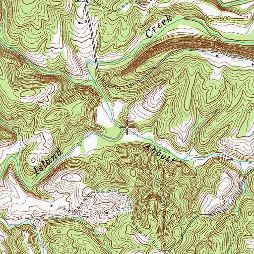 Topographic Map of Abbott Branch, VA